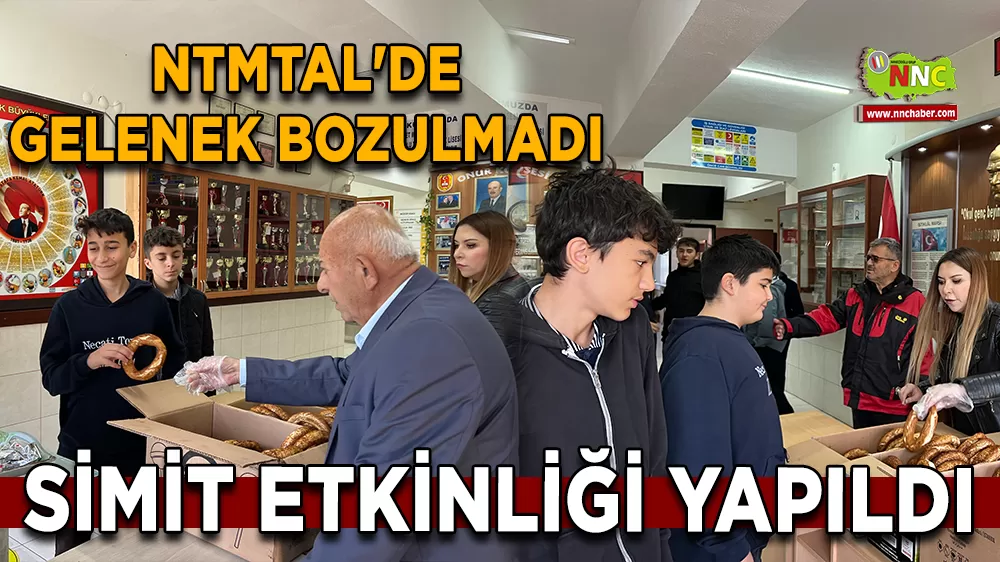 NTMTAL'de gelenek bozulmadı Simit etkinliği yapıldı