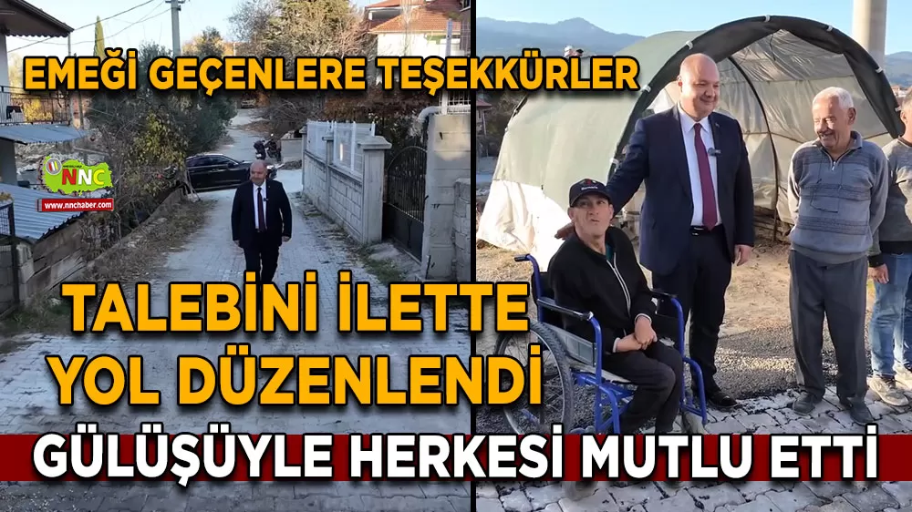Talebini iletti yol düzenlendi Gülüşüyle herkesi mutlu etti