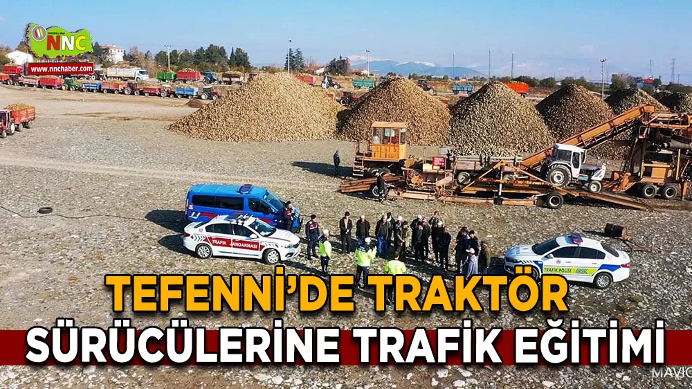 Tefenni’de traktör sürücülerine trafik eğitimi verildi