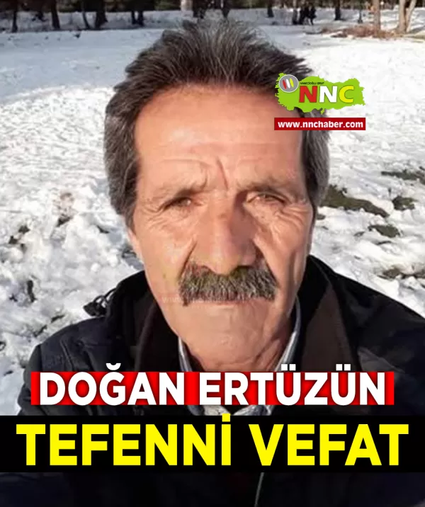 Tefenni Vefat Doğan Ertüzün