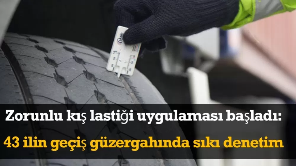Türkiye'de 43 ilin geçiş güzergahı olan "kilit kavşakta"  "zorunlu kış lastiği" denetimi: Araçlar tek tek durduruldu