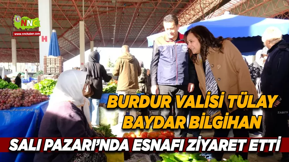 Vali Bilgihan, pazarda esnaf ve vatandaşlarla buluştu
