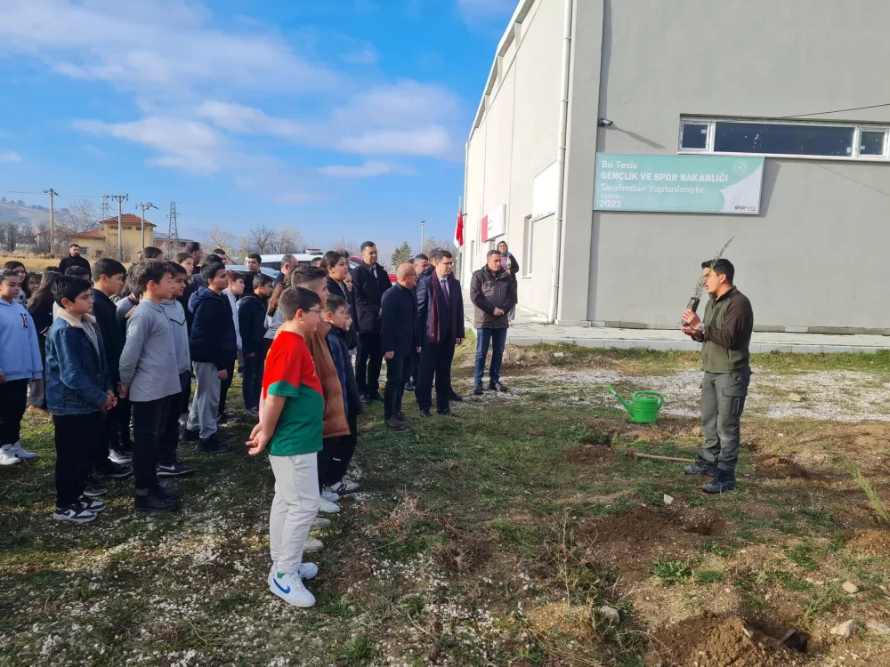 İnsan Hakları gününde Kemer'de fidanlar toprakla buluştu