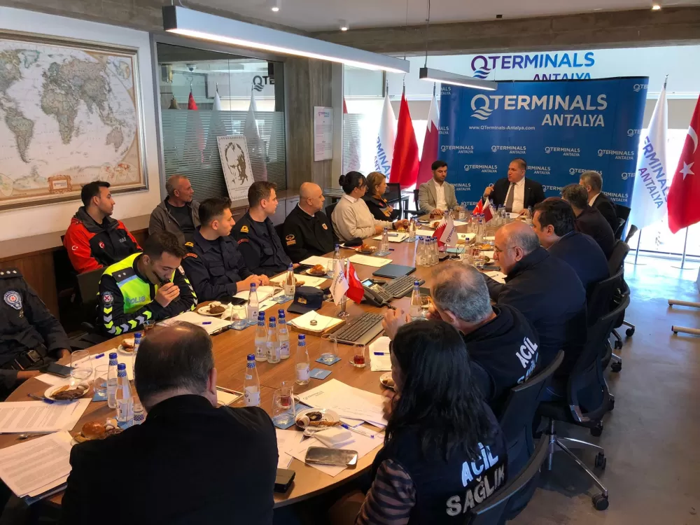 Antalya Limanı'nda uluslararası salgın tatbikatı