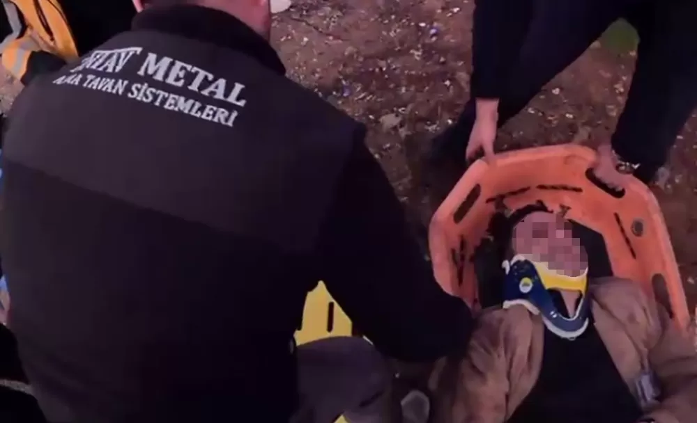 Virajlı yolda hakimiyeti yitirip uçuruma yuvarlandı