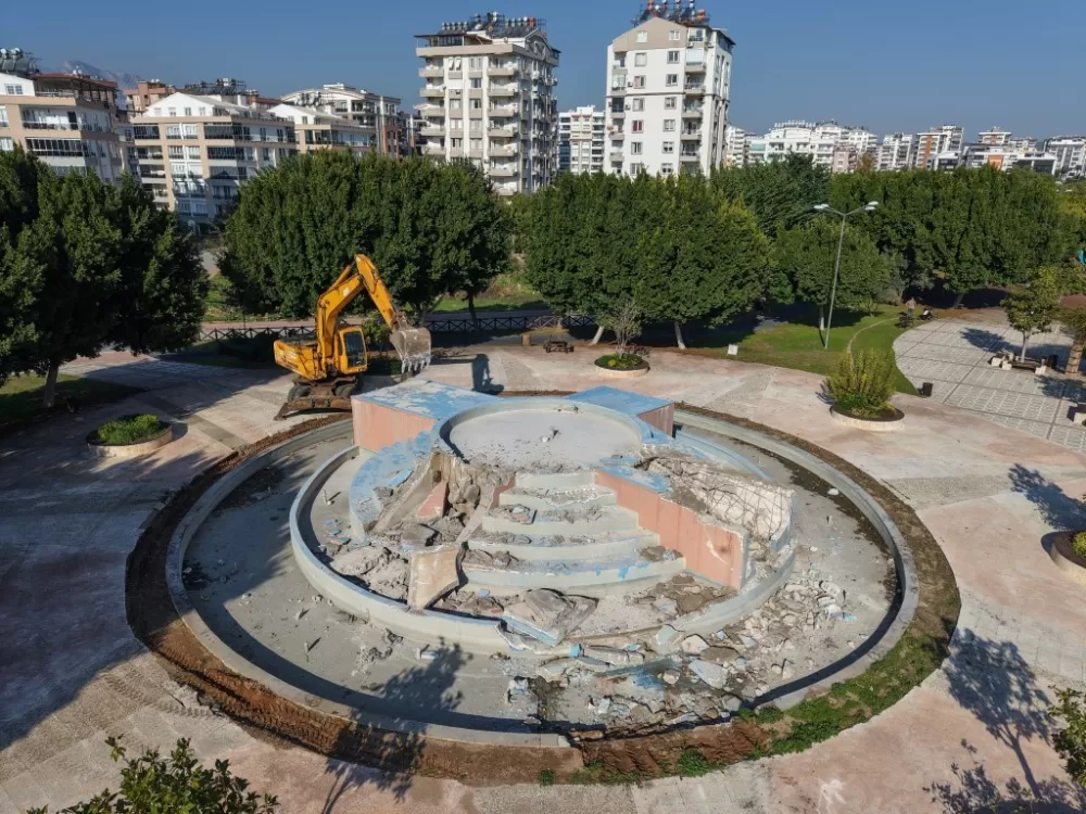Konyaaltı'nda parklardaki havuzlar kaldırılıp yeri yeşil alan olacak