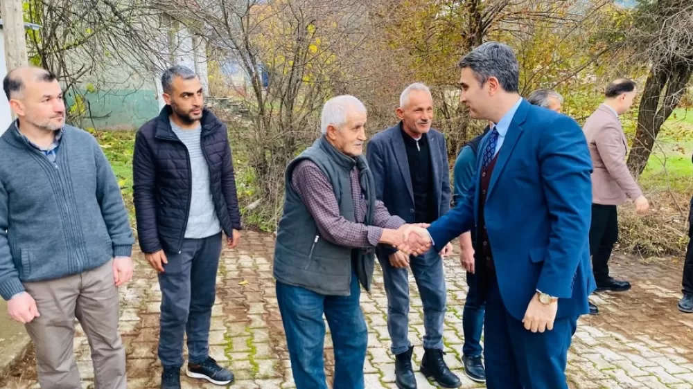 Kaymakam Kuruca Beşkonak Köyünde Muhtar Yılmaz'a iade-i ziyaret