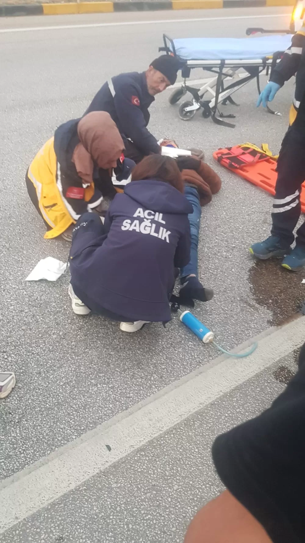 Burdur - Antalya kara yolunda otomobil ile motosiklet çarpıştı 1 yaralı