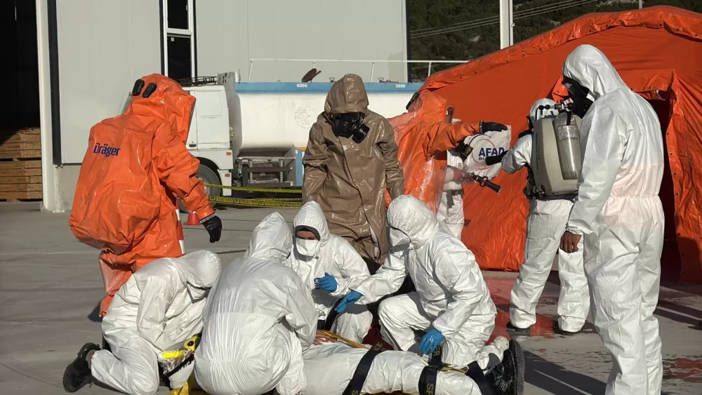 Bucak OSB'de Büyük Tatbikat Yangın ve KBRN Riskine Karşı Kurumlar Tek Yumruk