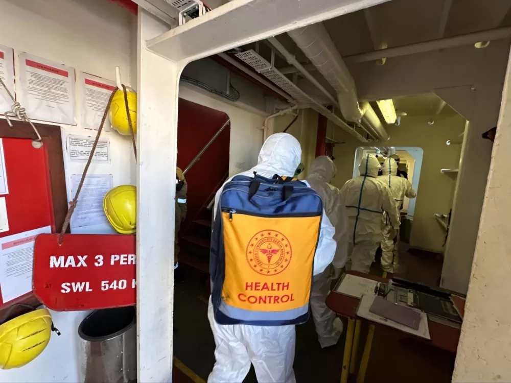 Antalya Limanı'nda uluslararası salgın tatbikatı