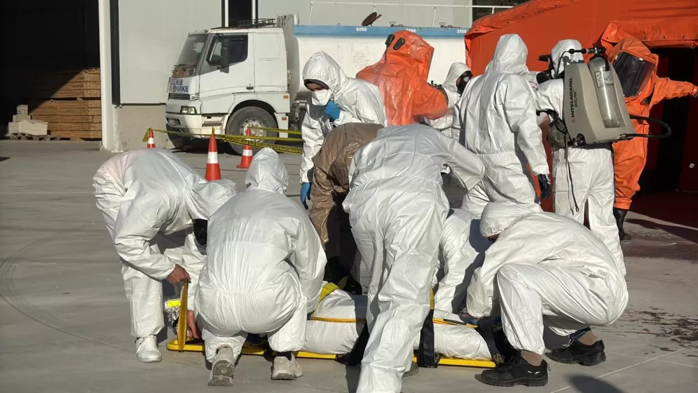 Bucak OSB'de Büyük Tatbikat Yangın ve KBRN Riskine Karşı Kurumlar Tek Yumruk