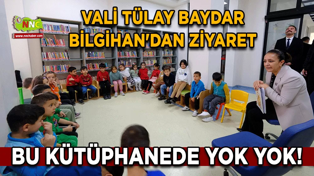 Bu kütüphanede yok yok! Vali Tülay Baydar Bilgihan'dan ziyaret
