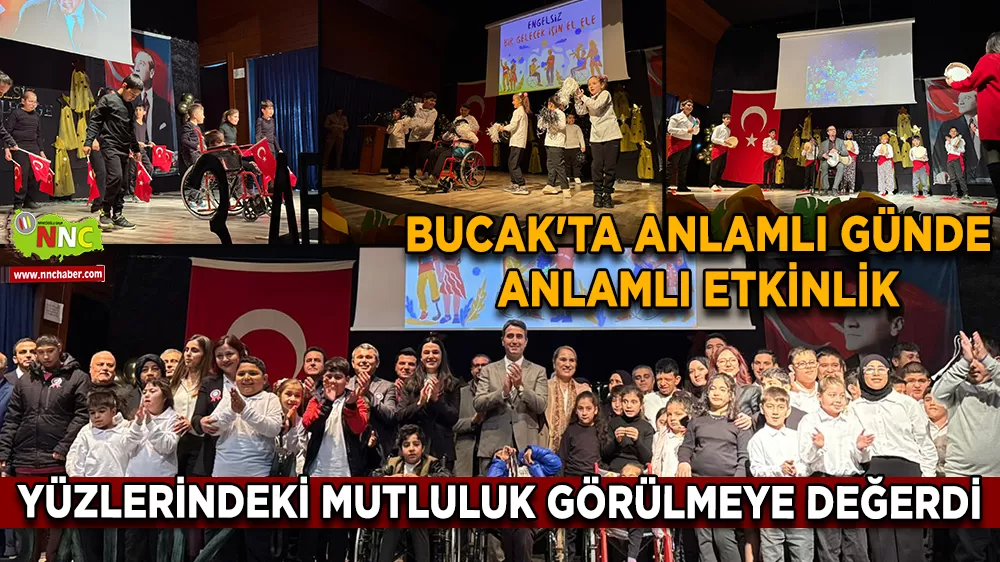 Bucak'ta anlamlı günde Şehit Akif Altay Özel Eğitim Uygulama Okulu'ndan anlamlı etkinlik