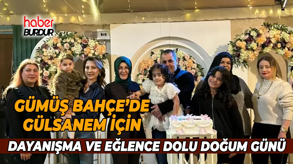Bucak'ta duygu dolu doğum günü Gülsanem'e akülü sandalye sürprizi