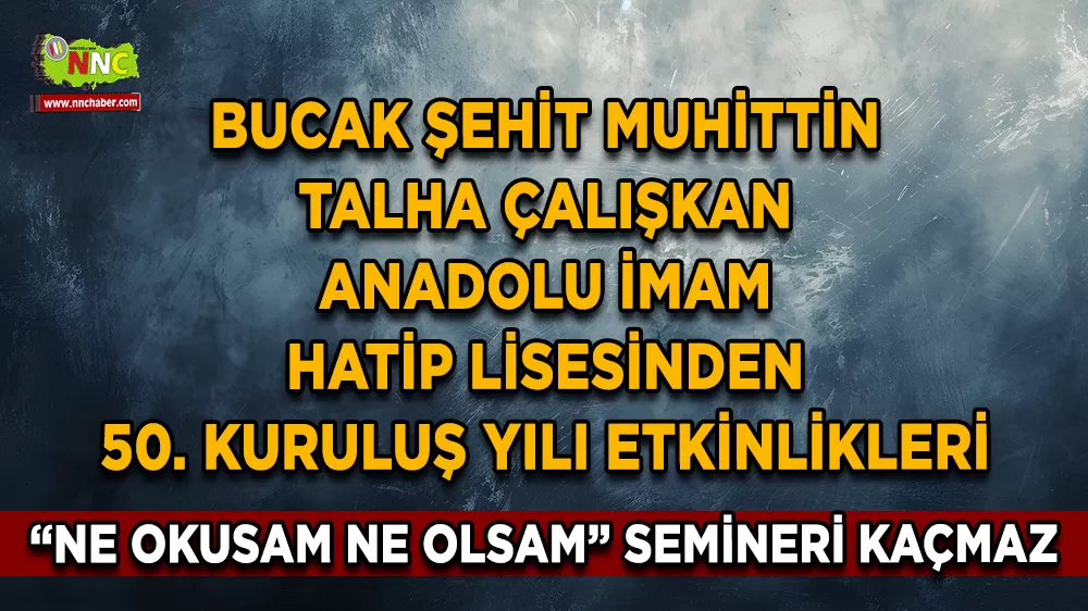 Bucak’ta 'Ne Okusam Ne Olsam' semineri düzenlenecek