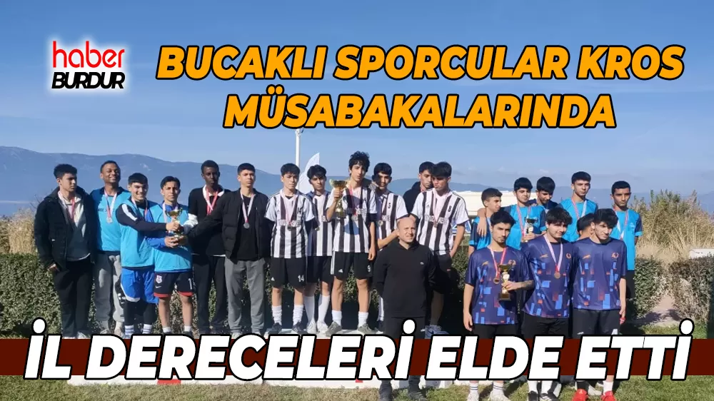 Bucaklı Sporcular İl Kros Müsabakalarında kürsüyü bırakmadı