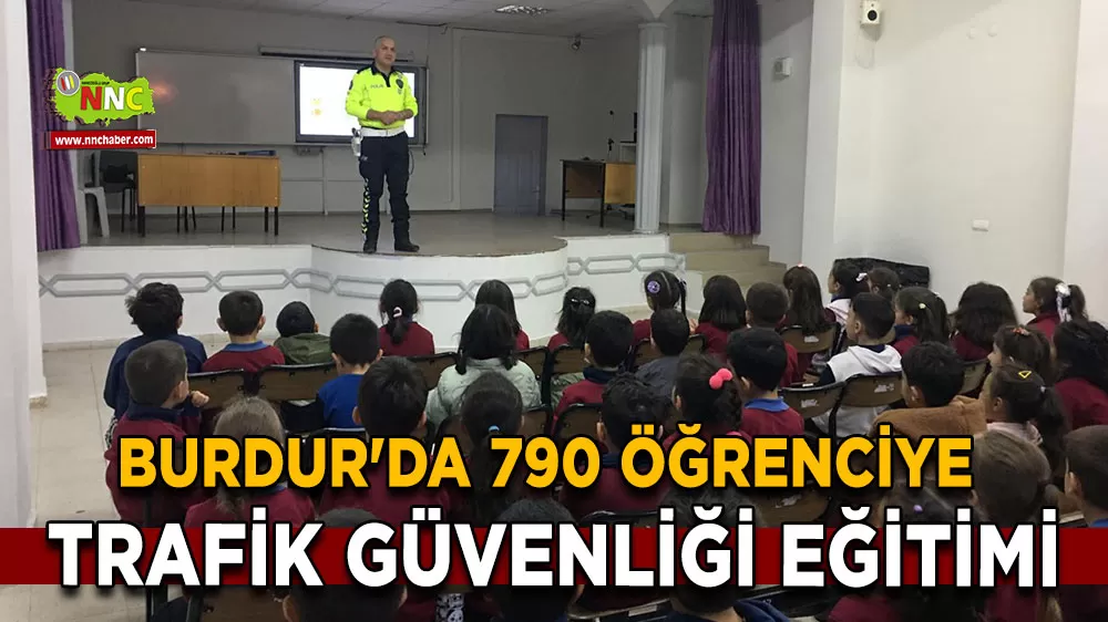 Burdur'da 790 öğrenciye trafik güvenliği eğitimi verildi