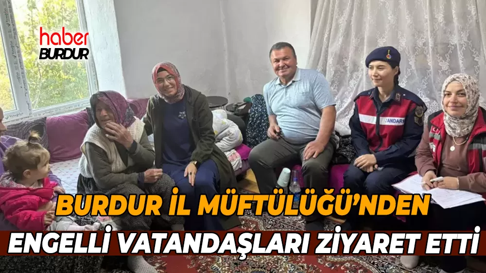 Burdur İl Müftülüğü köylerinde ziyaret ettiler