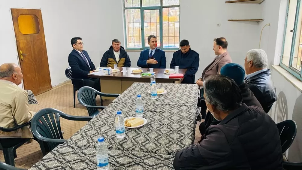 Kaymakam Kuruca Beşkonak Köyünde Muhtar Yılmaz'a iade-i ziyaret