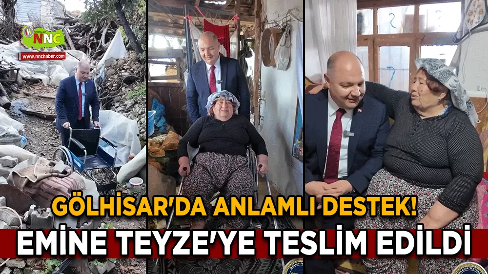 Gölhisar'da anlamlı destek! Emine Teyze'ye teslim edildi