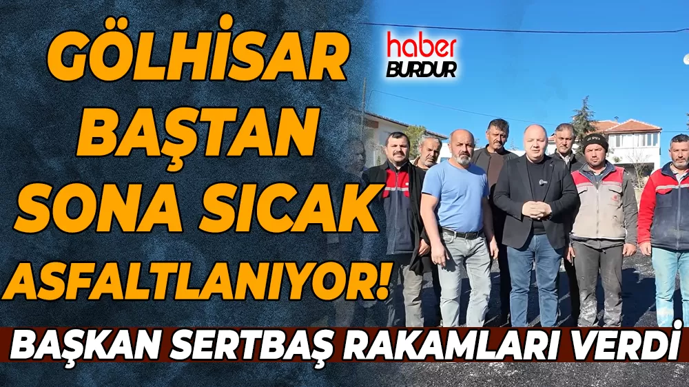 Gölhisar’da sıcak asfalt çalışmaları devam ediyor