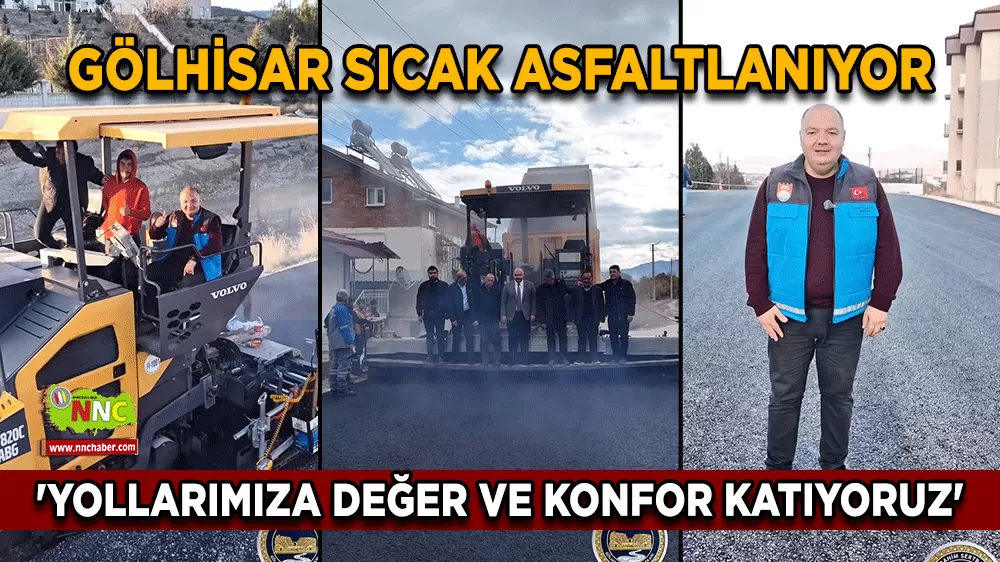 Gölhisar’da sıcak asfalt çalışmaları devam ediyor 'Yollarımıza değer ve konfor katıyoruz'