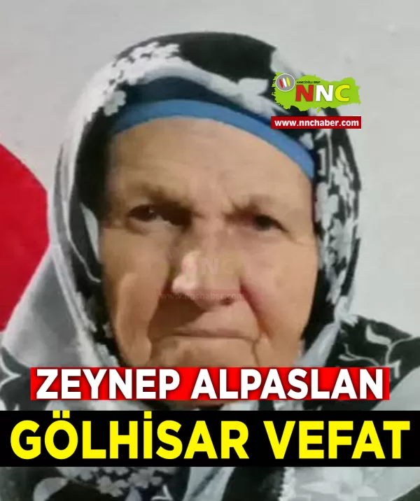 Gölhisar Vefat Zeynep Alpaslan