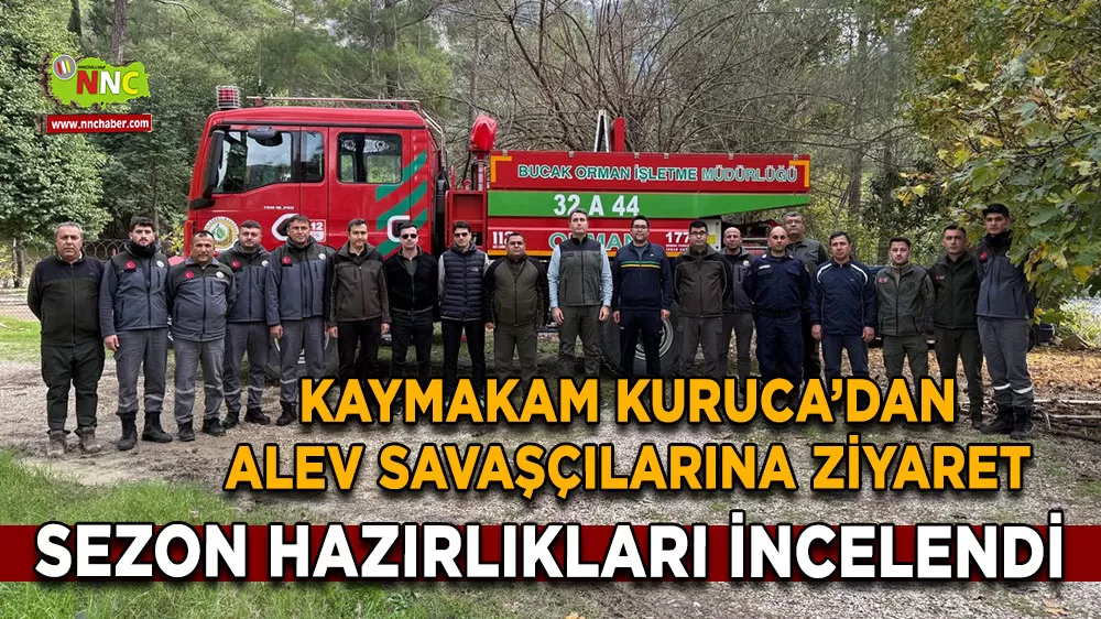 Kaymakam Kuruca’dan alev savaşçılarına ziyaret Sezon hazırlıkları incelendi
