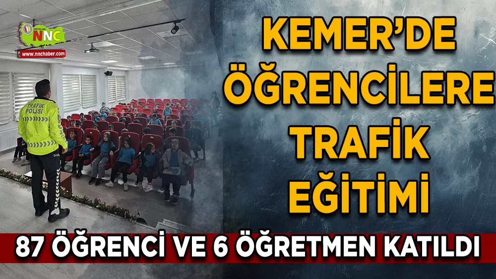 Kemer’de öğrencilere trafik bilinci eğitimi verildi