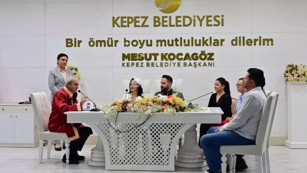 Kepez’de yılın son özel gününde nikah yoğunluğu