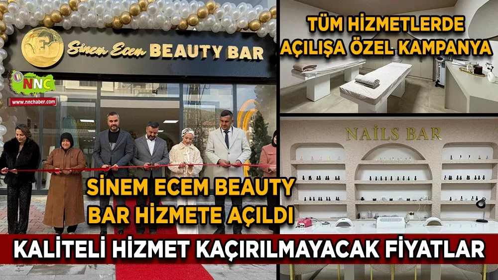 Sinem Ecem Beauty Bar yeni yerinde hizmete başladı! Açılışa özel fiyatları kaçırmayın