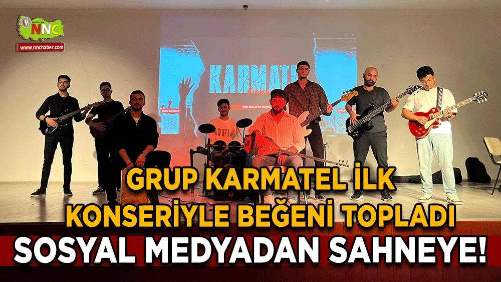 Sosyal medyadan sahneye! Grup Karmatel ilk konseriyle beğeni topladı