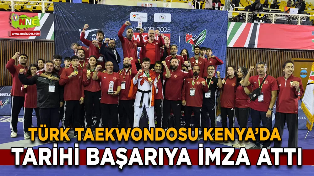 Türk Taekwondosu Kenya Şampiyonasında madalyalarla dönüyor