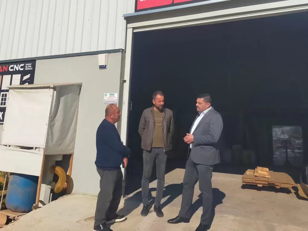 MHP İl Başkanı Mustafa Gün’den Bucak Sanayi esnafına ziyaret