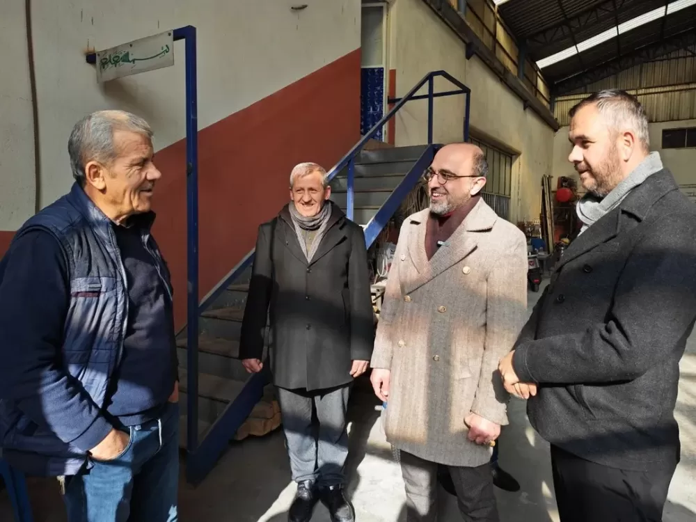 AK Parti Bucak sanayi esnafıyla buluştu 'Bizim vizyonumuzda üretim var'