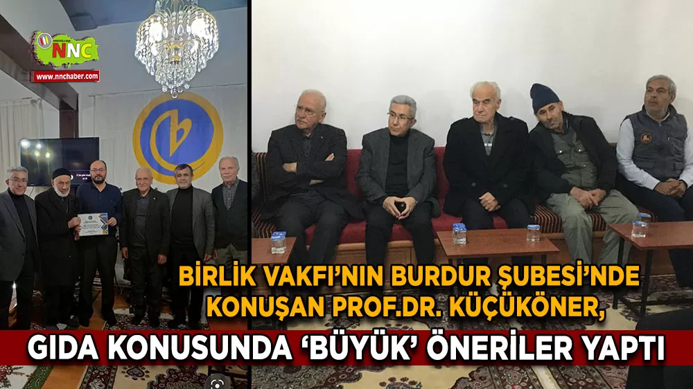 Prof. Dr. Küçüköner’den gıda katkı hususunda büyük öneriler