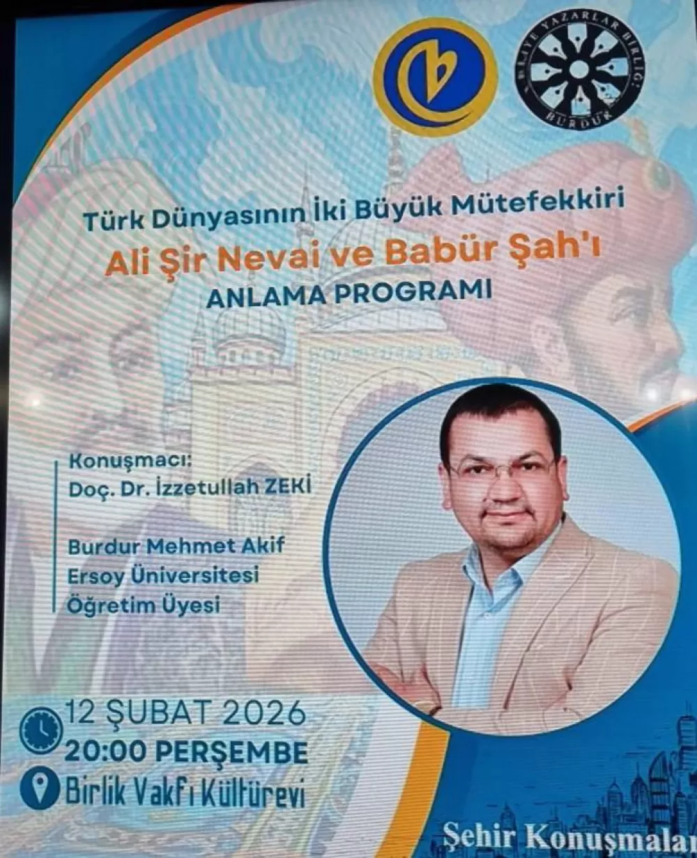 Burdur'da Türk Dünyasının iki dev ismi anıldı