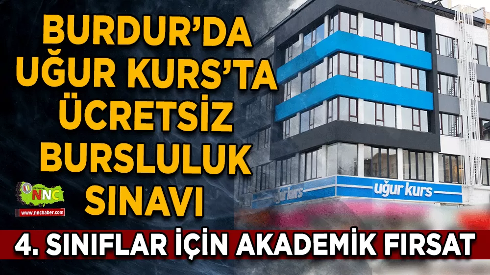 4. sınıflar için bursluluk maratonu Burdur Uğur Kurs'ta başvurular başladı