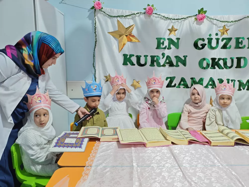 Miniklerin Kur'an sevinci Kelebekler sınıfı ilk adımı attı
