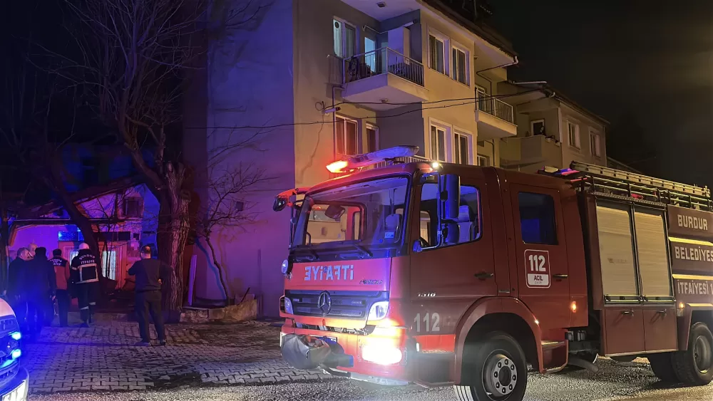 Burdur'da baca yangını korkuttu