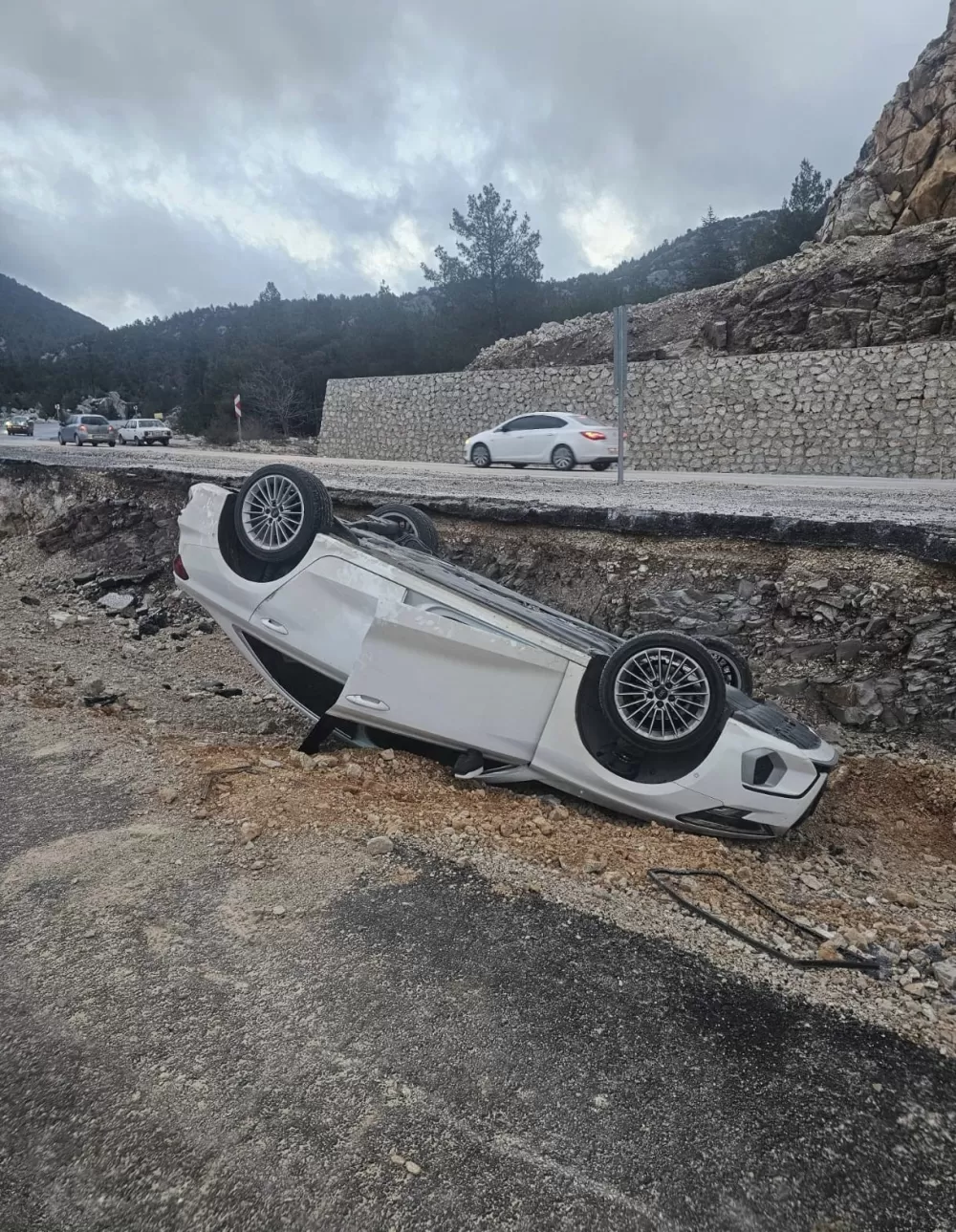 Akseki'de trafik kazası 1 yaralı