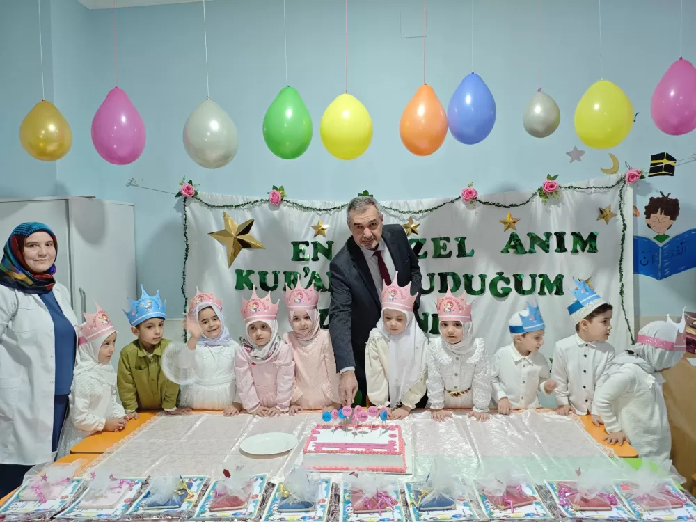 Miniklerin Kur'an sevinci Kelebekler sınıfı ilk adımı attı