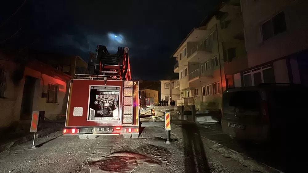 Burdur'da baca yangını korkuttu