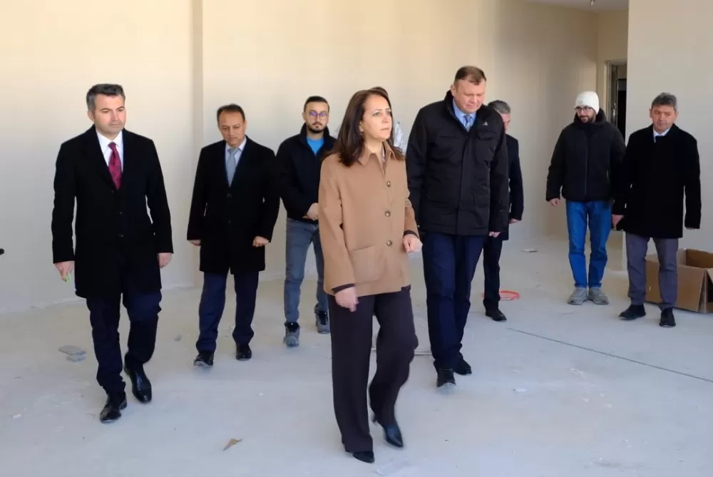 Burdur’da eğitim yatırımlarına valilik markajı İnşaatlar yerinde incelendi