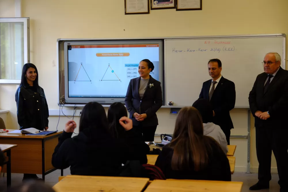 Vali Bilgihan’dan eğitim mesaisi Sınıf ve atölyeleri inceledi