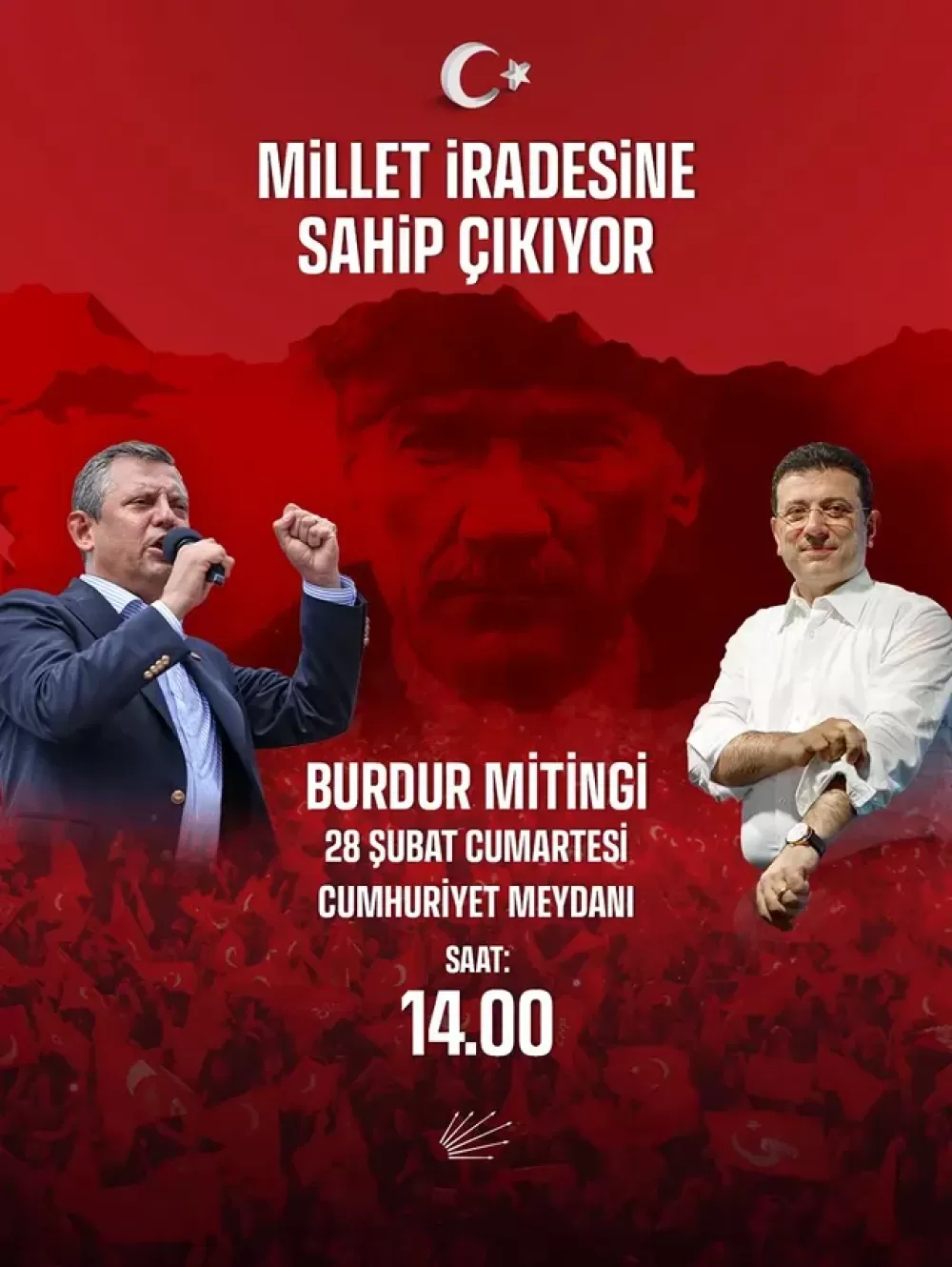 CHP Gençlik Kolları Burdur'da Millet İradesine Sahip Çıkıyor