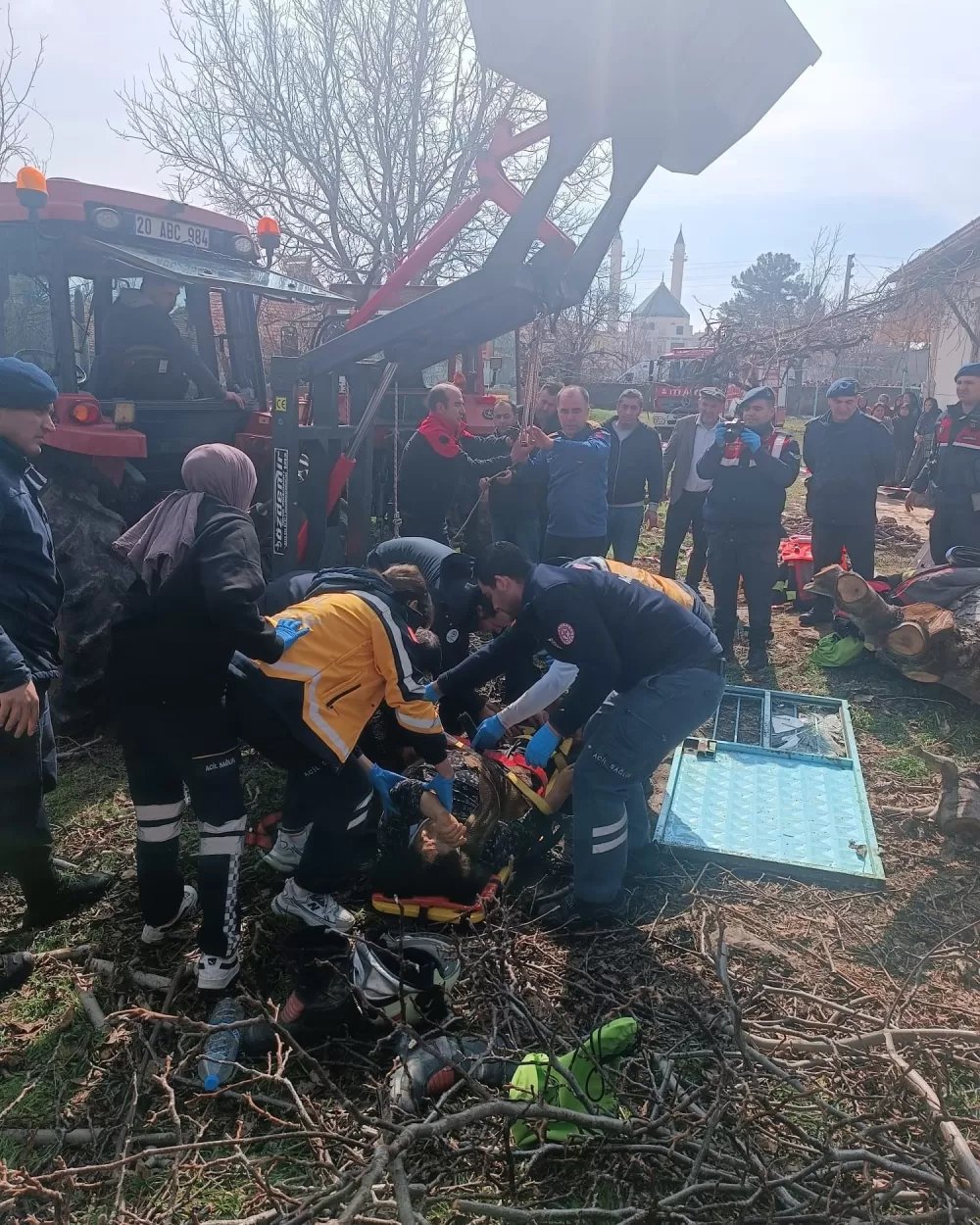 20 metrelik ölüm kuyusundan sağ kurtuldu Denizli’de hareketli dakikalar
