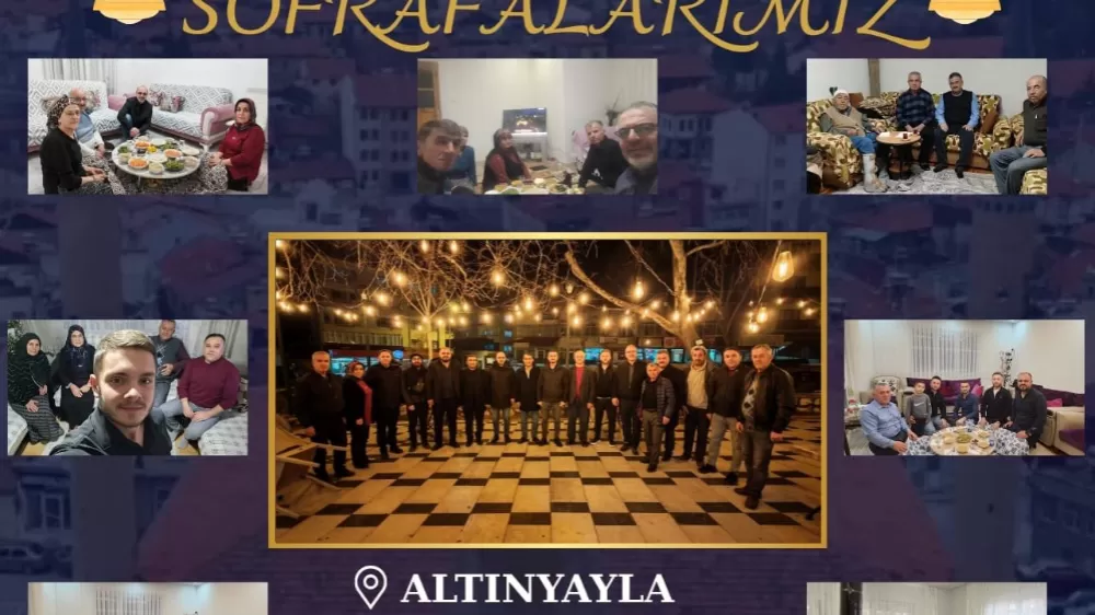 AK Parti Burdur İl Başkanı Özboyacı, Altınyayla'da Ailelerle İftar Açtı