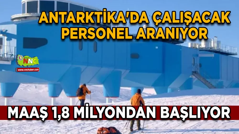 Antarktika'da çalışacak personel aranıyor Maaş başlangıçları 1,8 milyondan başlıyor