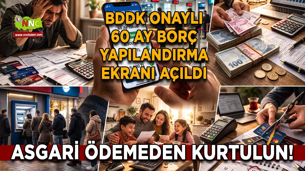 Asgari ödemeden kurtulun! BDDK onaylı 60 ay borç yapılandırma ekranı açıldı